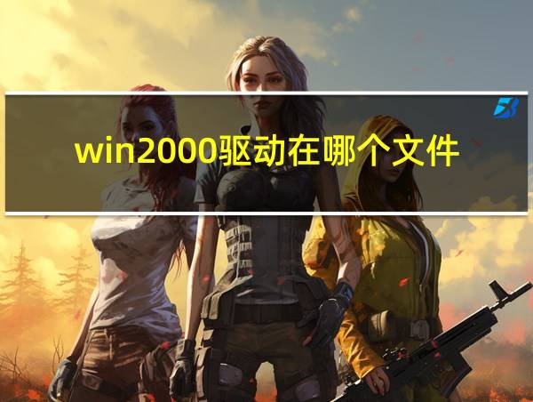 win2000驱动在哪个文件夹的相关图片