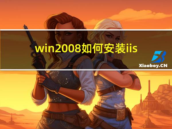 win2008如何安装iis的相关图片