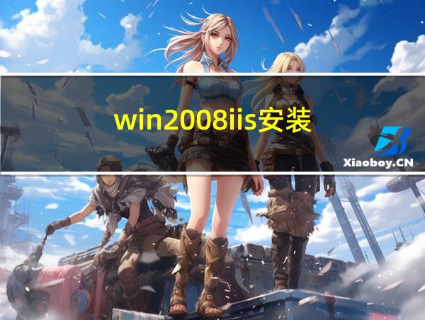 win2008iis安装的相关图片