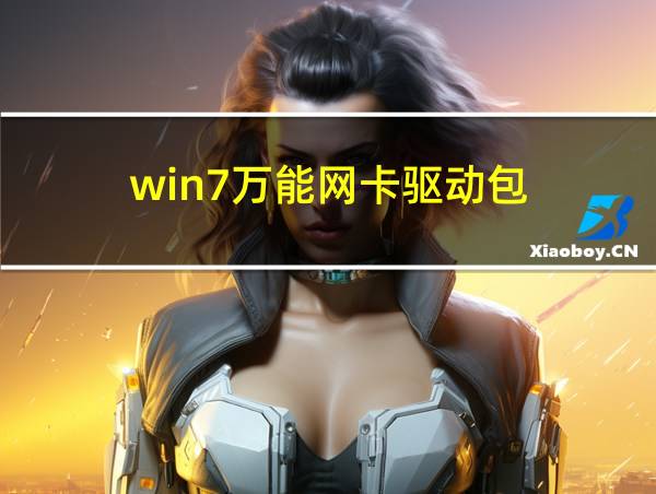 win7万能网卡驱动包的相关图片