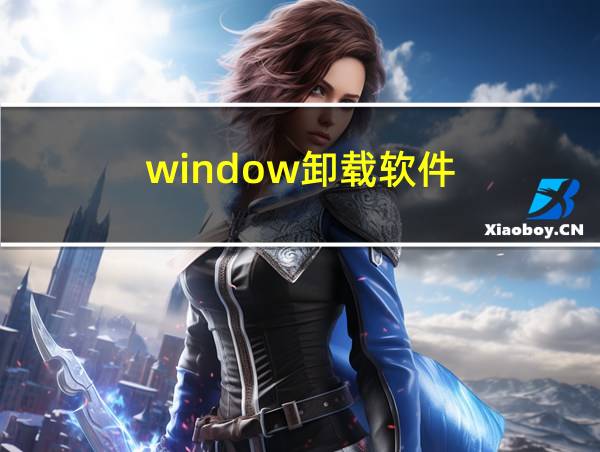 window卸载软件的相关图片