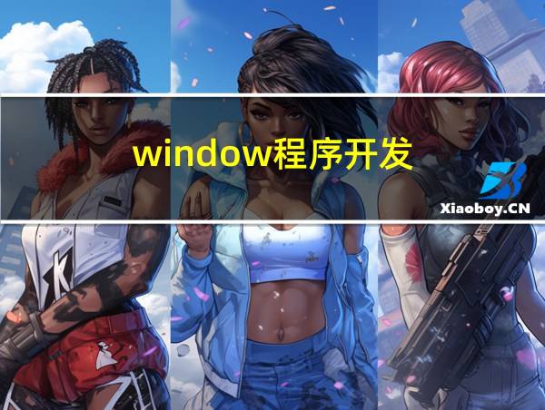 window程序开发的相关图片