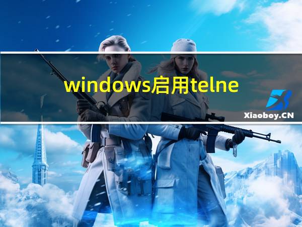 windows启用telnet的相关图片