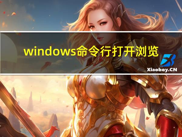 windows命令行打开浏览器的相关图片