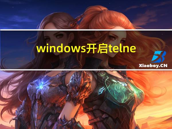 windows开启telnet的相关图片