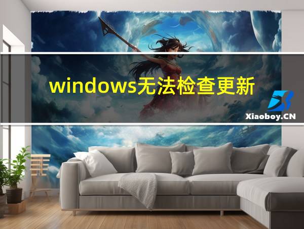 windows无法检查更新的相关图片