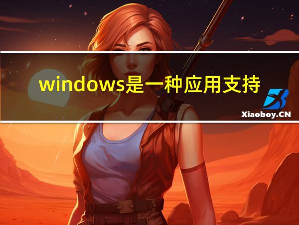 windows是一种应用支持软件的相关图片