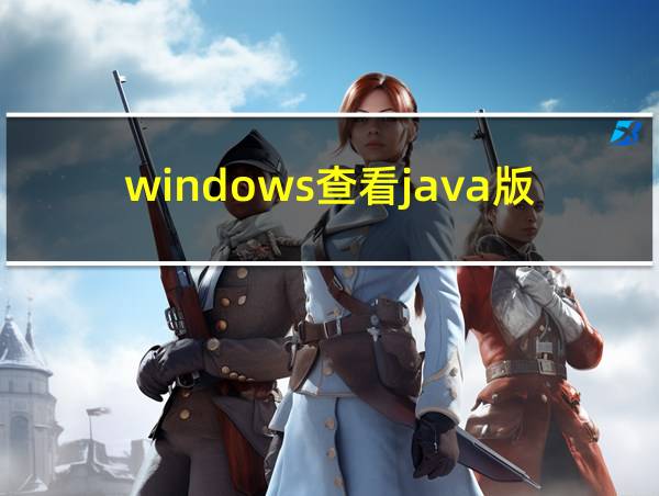 windows查看java版本命令的相关图片