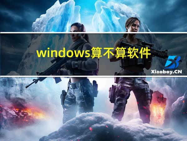 windows算不算软件的相关图片