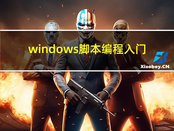 windows脚本编程入门的相关图片