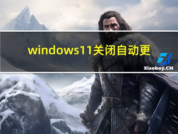 windows11关闭自动更新的相关图片