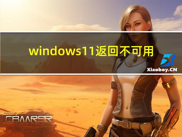 windows11返回不可用的相关图片