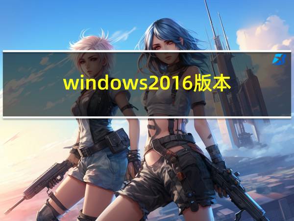 windows2016版本的相关图片