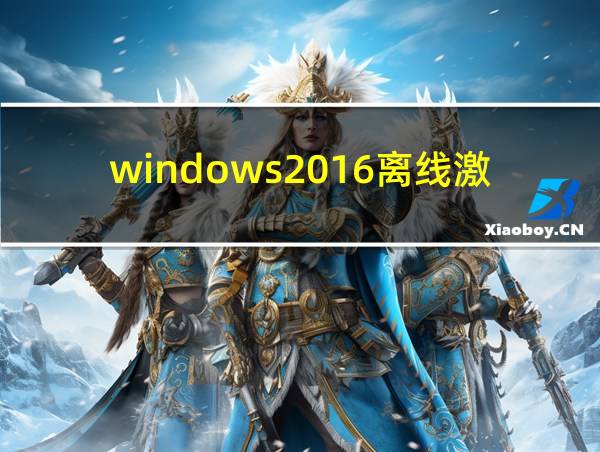 windows2016离线激活的相关图片