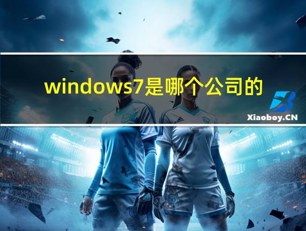 windows7是哪个公司的产品的相关图片