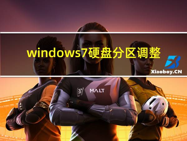 windows7硬盘分区调整的相关图片