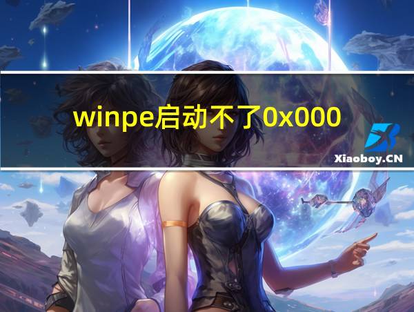 winpe启动不了0x0000001的相关图片