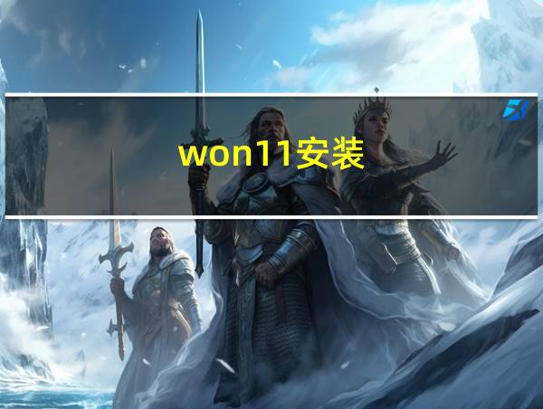 won11安装的相关图片