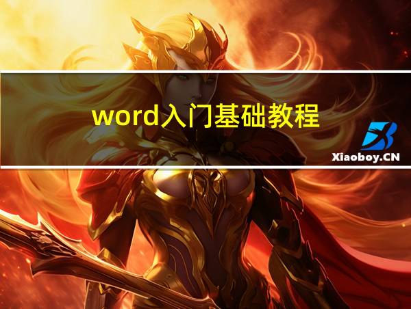 word入门基础教程的相关图片