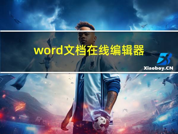 word文档在线编辑器的相关图片