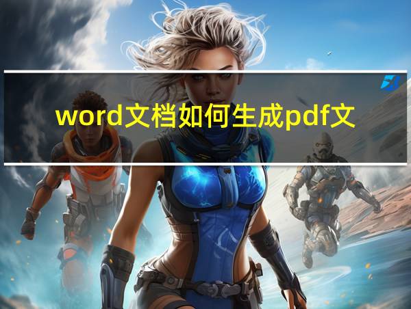 word文档如何生成pdf文件的相关图片