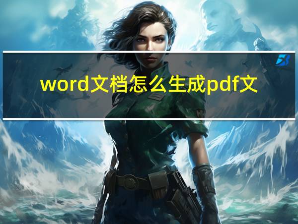 word文档怎么生成pdf文件的相关图片