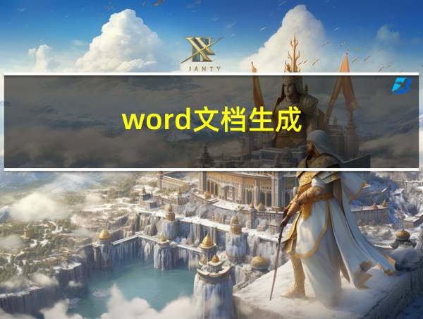 word文档生成的相关图片