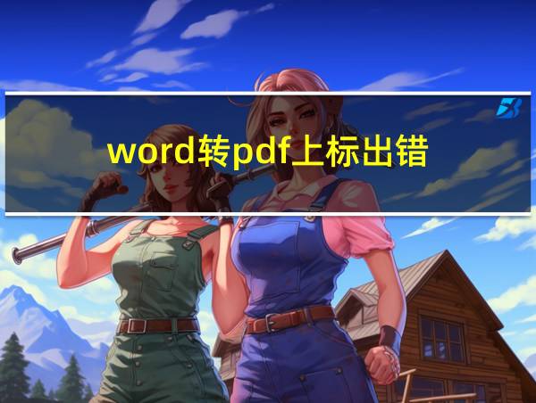 word转pdf上标出错的相关图片