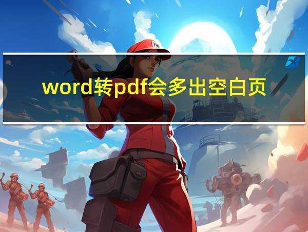 word转pdf会多出空白页的相关图片