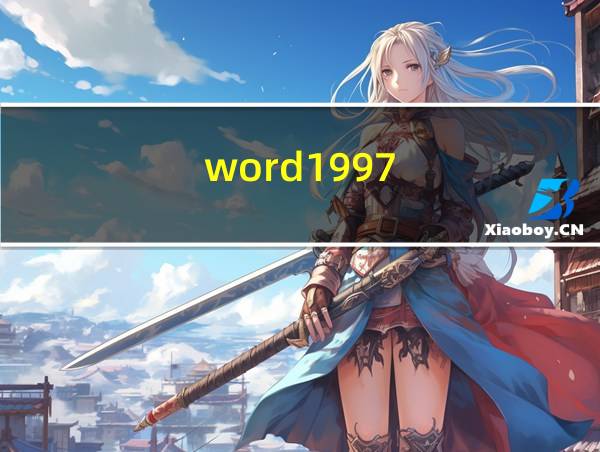 word1997的相关图片