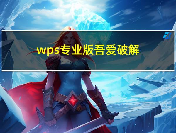 wps专业版吾爱破解的相关图片