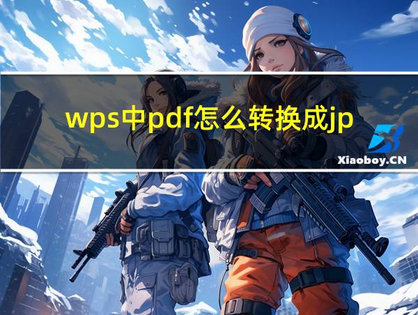 wps中pdf怎么转换成jpg图片的相关图片