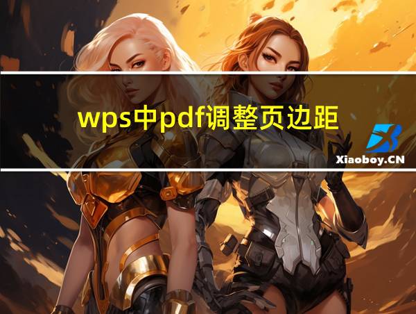 wps中pdf调整页边距的相关图片