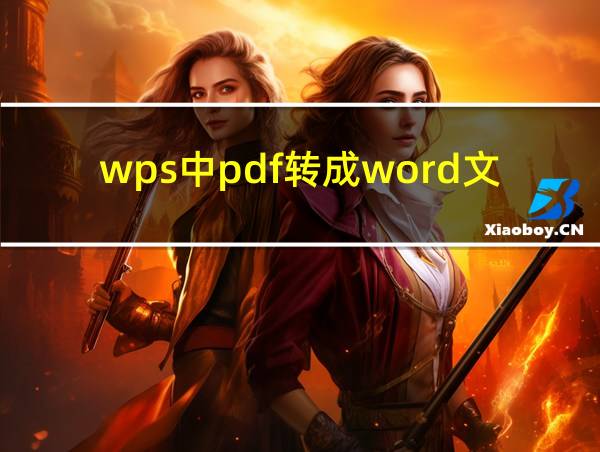 wps中pdf转成word文档乱码的相关图片