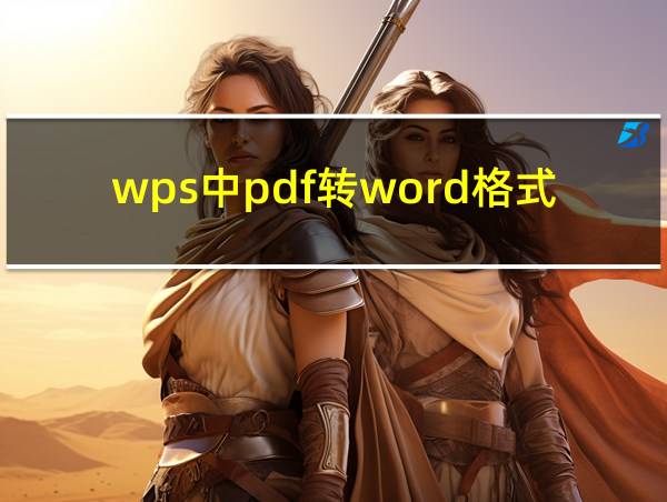 wps中pdf转word格式不对的相关图片