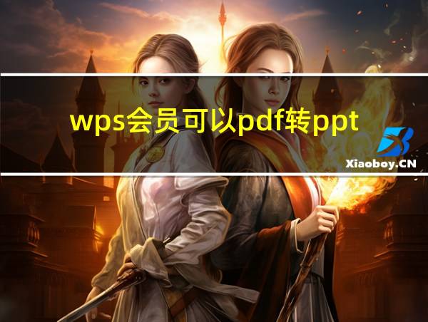 wps会员可以pdf转ppt的相关图片