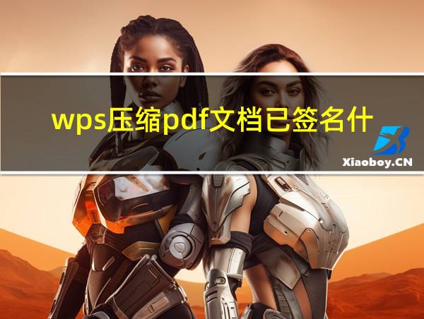 wps压缩pdf文档已签名什么意思的相关图片