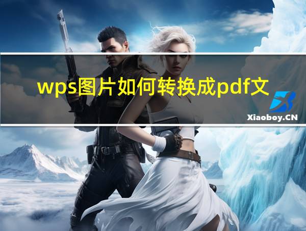 wps图片如何转换成pdf文件的相关图片