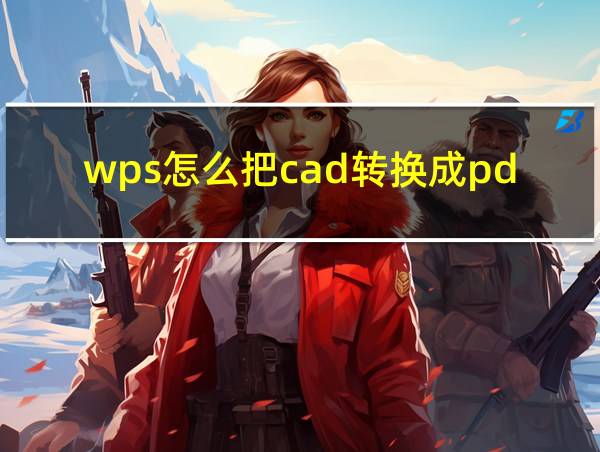 wps怎么把cad转换成pdf的相关图片