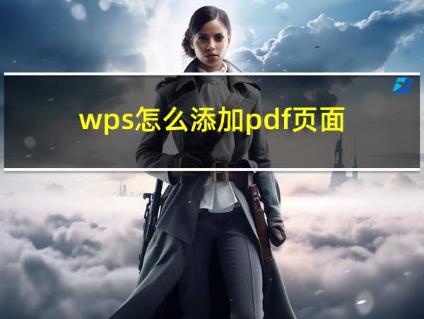 wps怎么添加pdf页面的相关图片