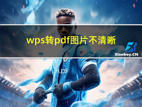 wps转pdf图片不清晰的相关图片