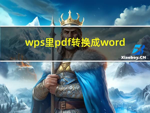 wps里pdf转换成word后格式不对的相关图片