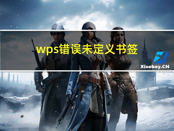 wps错误未定义书签的相关图片