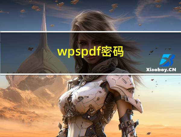 wpspdf密码的相关图片