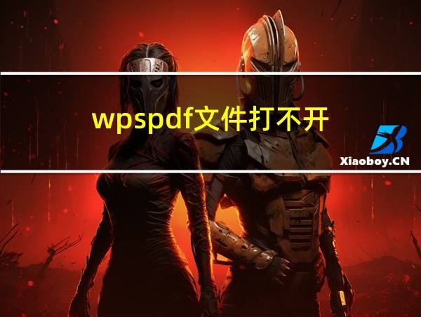 wpspdf文件打不开的相关图片