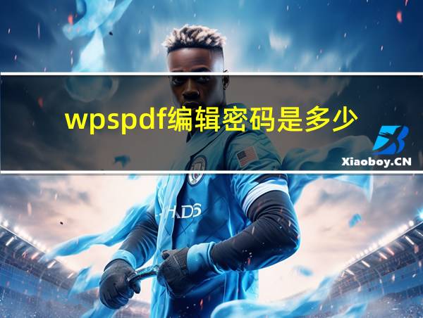 wpspdf编辑密码是多少的相关图片