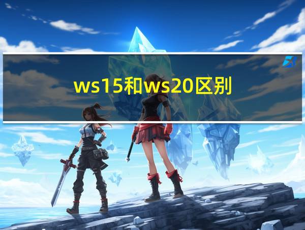 ws15和ws20区别的相关图片