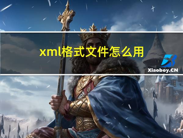 xml格式文件怎么用的相关图片