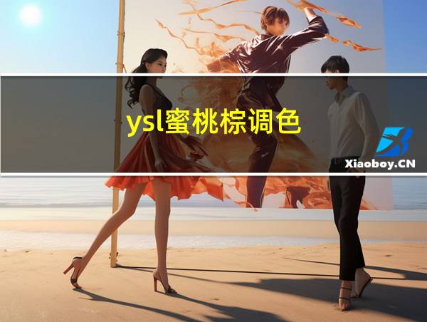 ysl蜜桃棕调色的相关图片